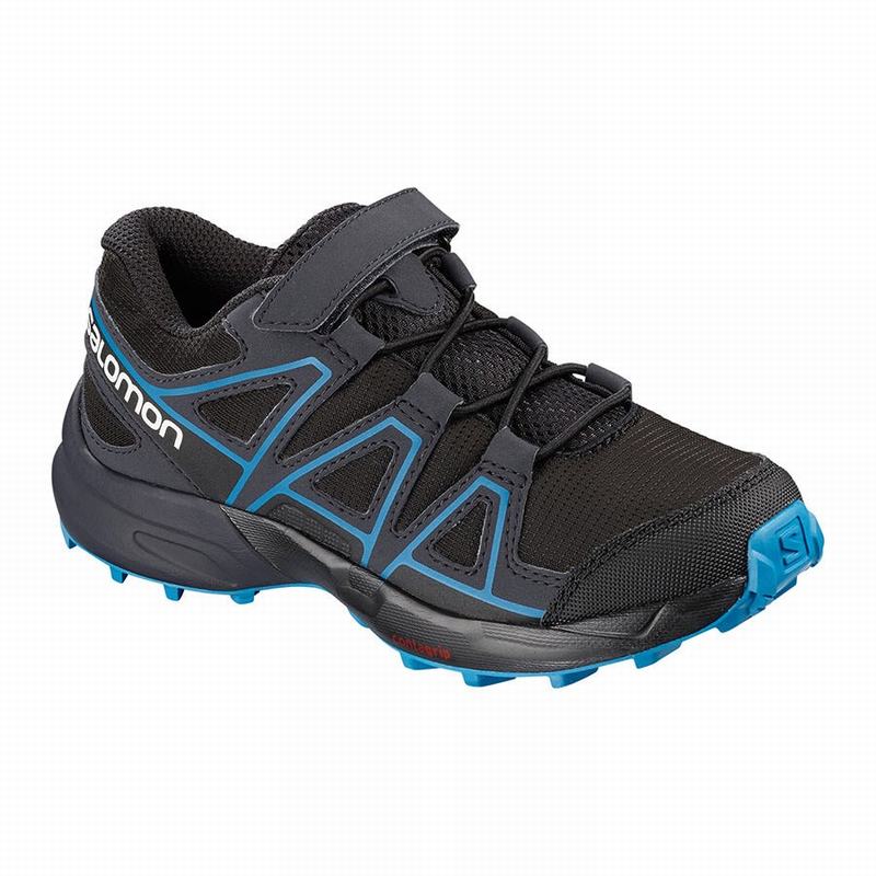 Chaussures De Trail Running Salomon Enfant Noir / Grise Foncé - Salomon SPEEDCROSS - France (6314-MI